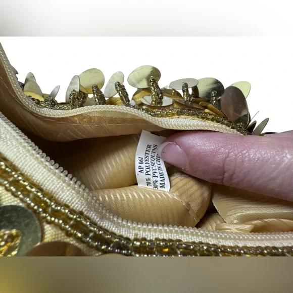 Bijoux terner Gold Sequin Women's Bag - Picture 5 of 9